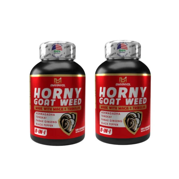 Potenciador Sexual Masculino 8 en 1 Horny Goat Weed Maca Tribulus Tongkat 100 caps